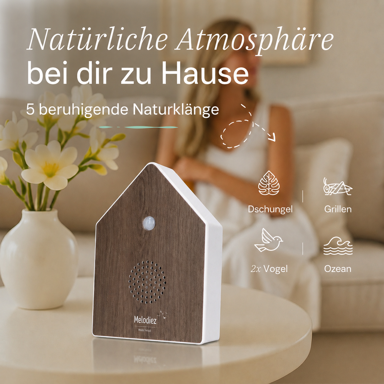 Melodiez Nature Box Oak Harmony: Verfügbare Naturgeräusche