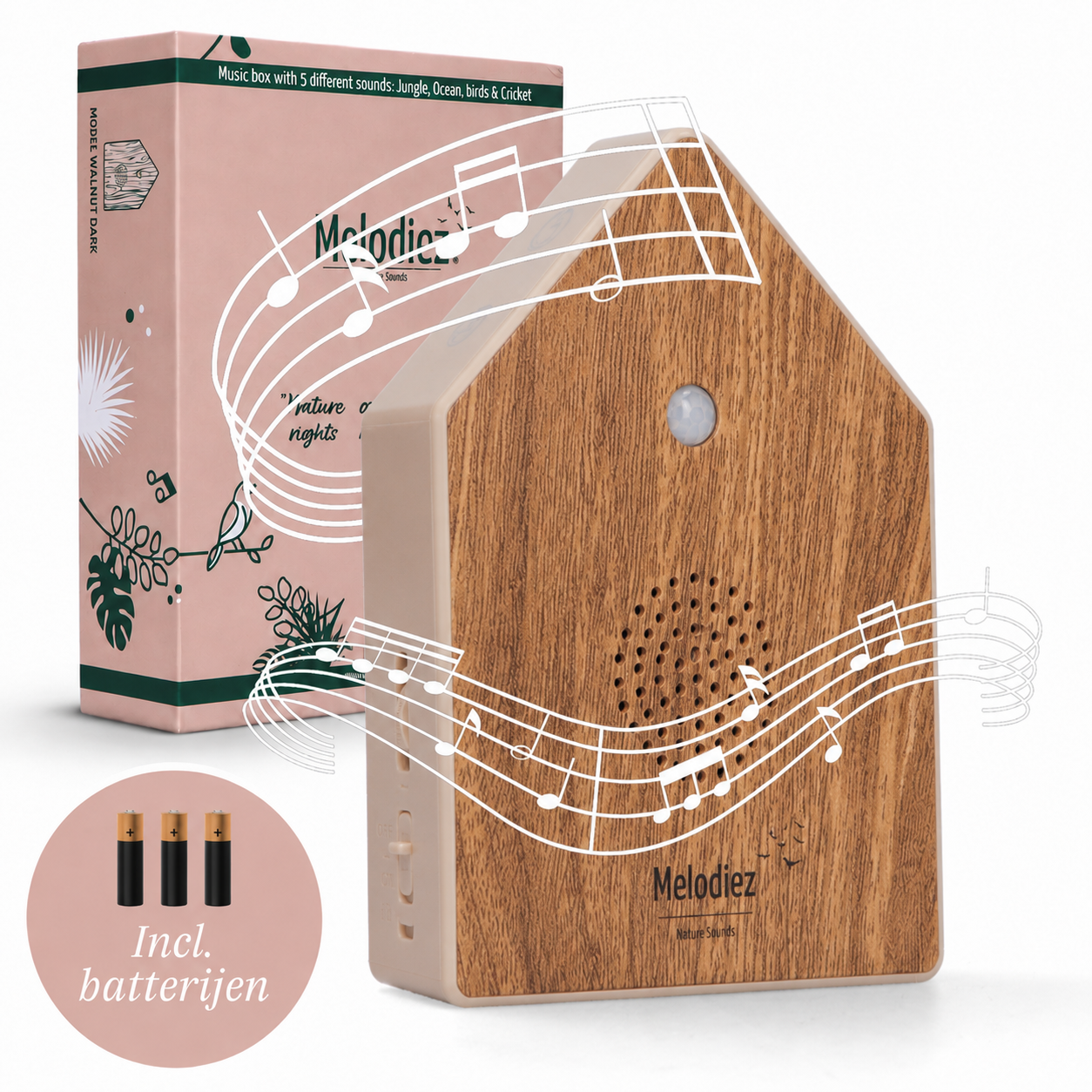 Melodiez Nature Box Deluxe Oak Light: Freistehendes Produktfoto