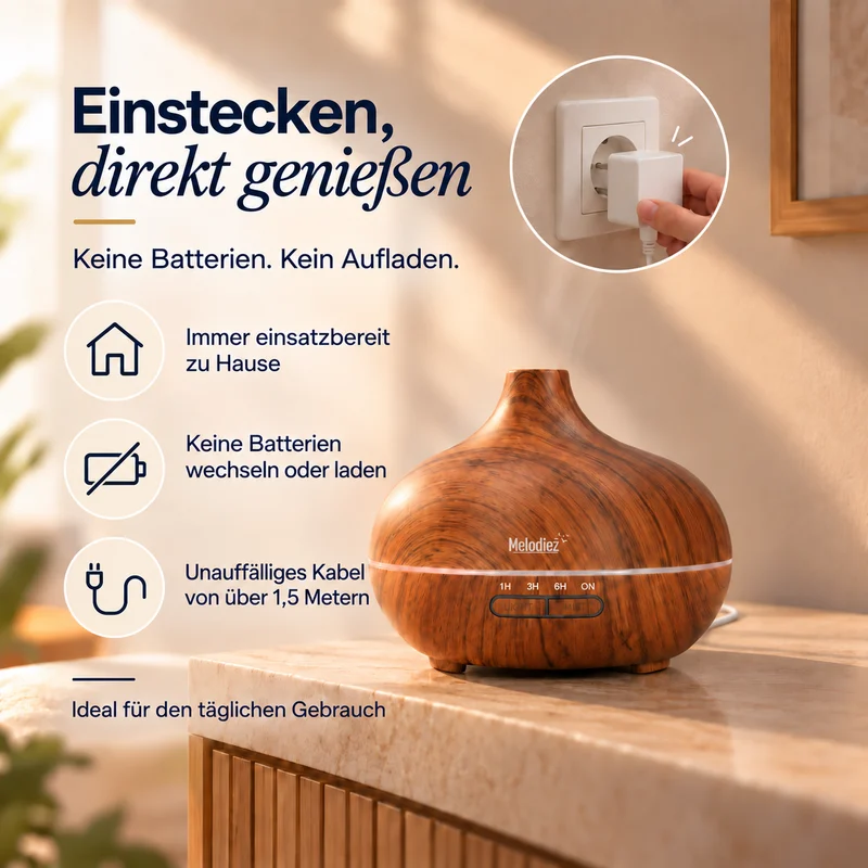 Melodiez Aroma Diffuser: Einstecken und genießen