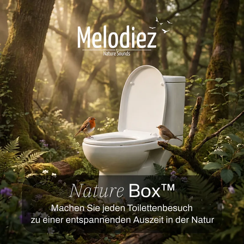 Melodiez Nature Box Delfter Blau: Atmosphäre im Gäste-WC