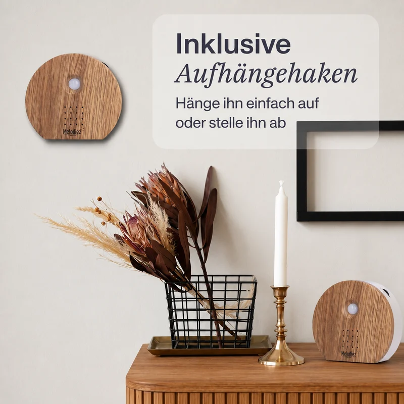 Melodiez Nature Box Dunkles Holz: Aufhängen oder hinstellen