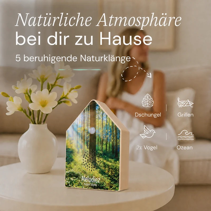 Melodiez Nature Box Forest Light: Verfügbare Naturgeräusche