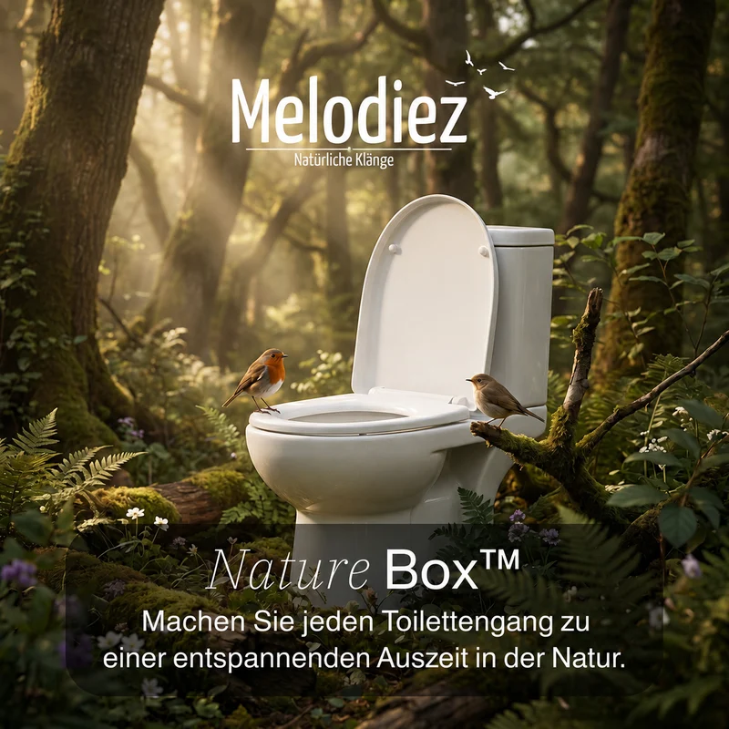 Melodiez Nature Box Weiß: Atmosphäre im Gäste-WC