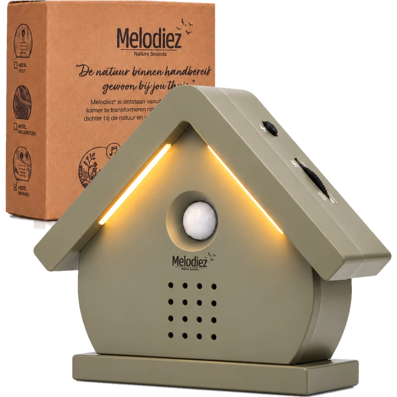 Melodiez Nature Box Midnight Light Taupe: Produkt mit Verpackung